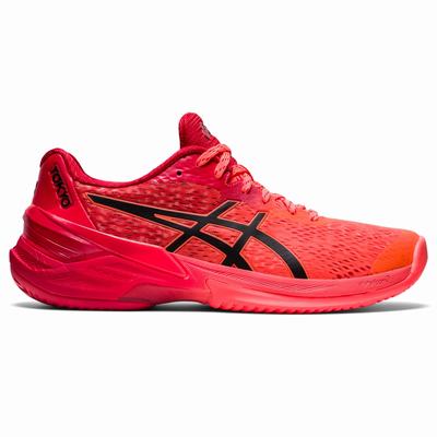 Asics Sky Elite FF Tokyo - Naisten Lentopallokengät - Oranssi Punainen/Mustat